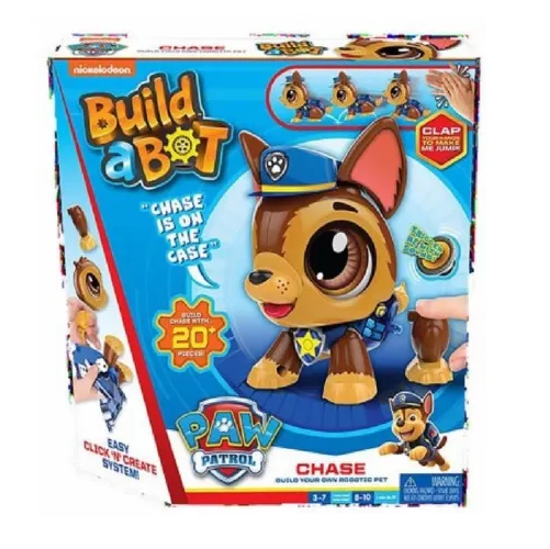 Figura Paw Patrol Chase Para Armar a Pila