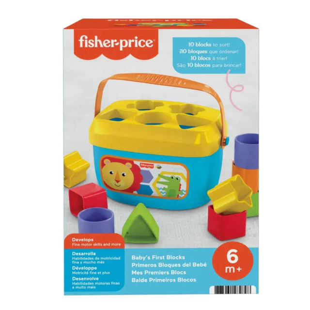 Balde Primeros Bloques Fisher Price