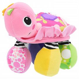 Peluche jirafa acostado con sonido y gira - 30 cm