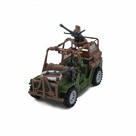 Set Militar Jeep con Soldado
