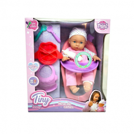 Bebote Tiny 32 cm con Silla de Comer y Accesorios